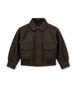 Bomber in ecopelle