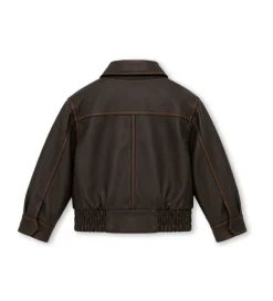 Bomber in ecopelle