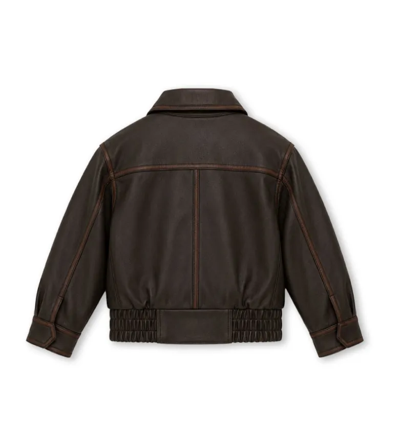 Bomber in ecopelle