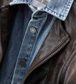 Bomber in finta pelle