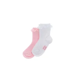 Calzino bi-pack con volant