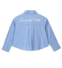 Camicia corta a righe