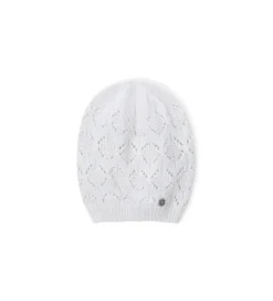 Cappello a maglia traforata