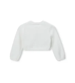 Cardigan con fiore