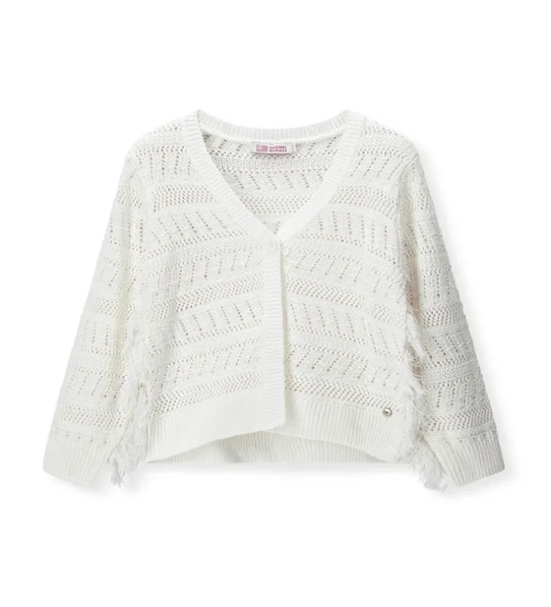 Cardigan con frange