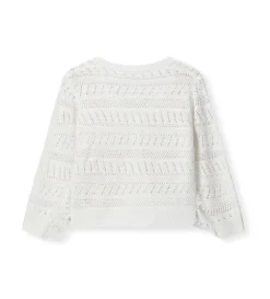 Cardigan con frange
