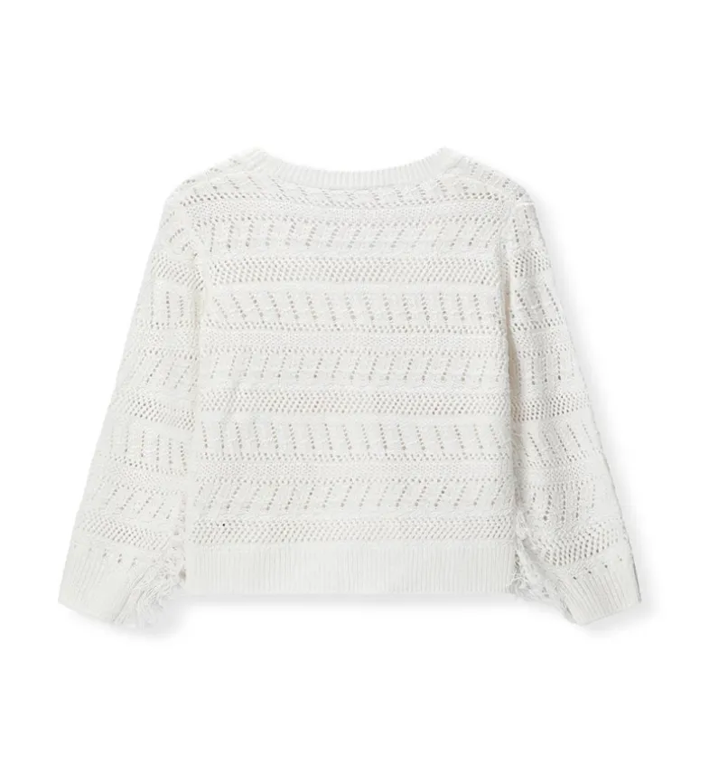 Cardigan con frange