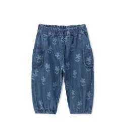 Jeans con fiori