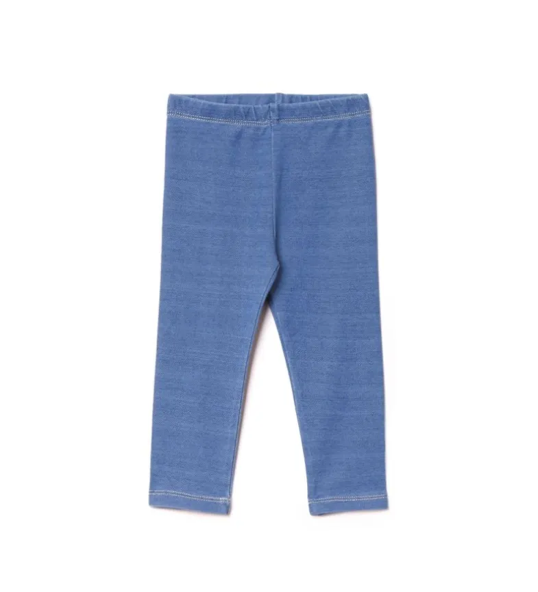 Leggings felpa denim