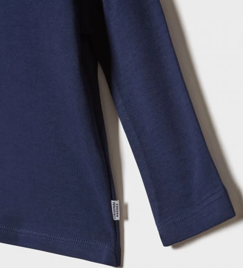 T-shirt a manica lunga con collo lupetto