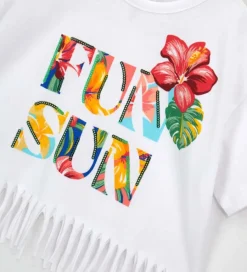 T-shirt con frange