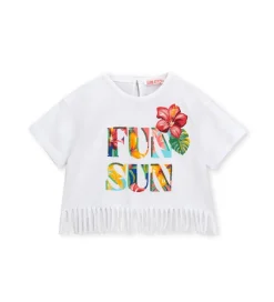 T-shirt con frange