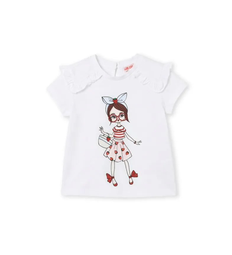 T-shirt con glitter