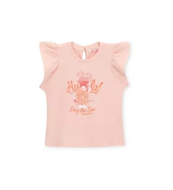 T-shirt con volant