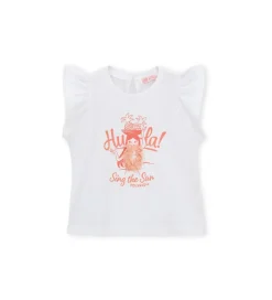 T-shirt con volant