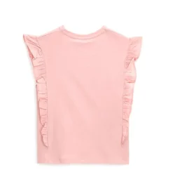 T-shirt con volant