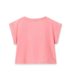 T-shirt corallo glitter