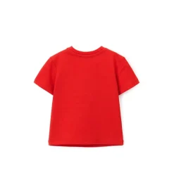 T-shirt rossa in cotone