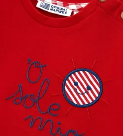 T-shirt rossa in cotone