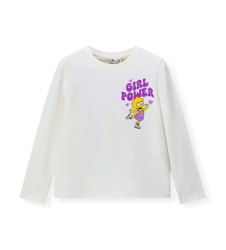 T-shirt Simpson bianca