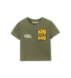 T-shirt verde in jersey